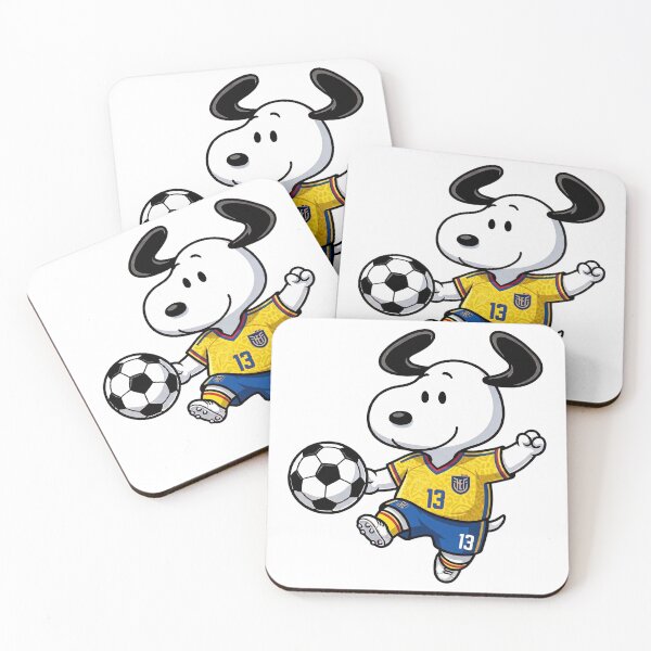 Item preview,  Snoopy Ecuador Soccer Fan World Cup designed and sold by VincentMoore96.