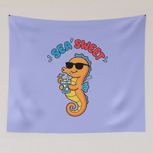 Item preview, Sea Sweet – Cute Seahorse Tropical Design designed and sold by Sea Gem.