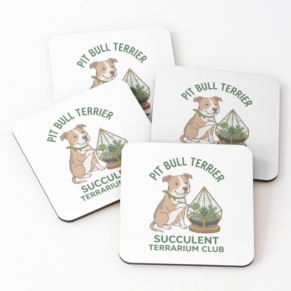Item preview, Pit Bull Terrier Succulent Terrarium Club Glass Echeveria designed and sold by PictoVibe.