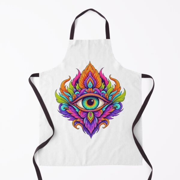 Item preview, Psychedelic Third Eye Plume designed and sold by syotos-ai.