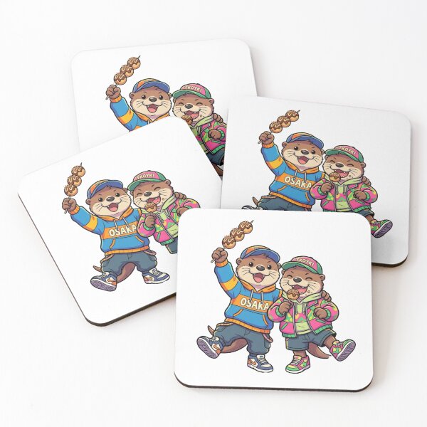 Item preview, Cute Otters Eating Japanese Takoyaki in Osaka Streetwear designed and sold by TaiwanMemory.