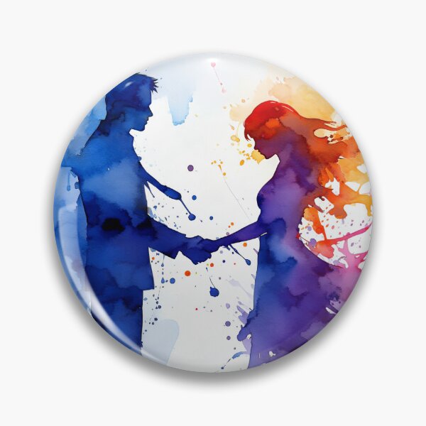 Item preview, Vibrant Soulmates Watercolor Harmony designed and sold by jo-e-basta.