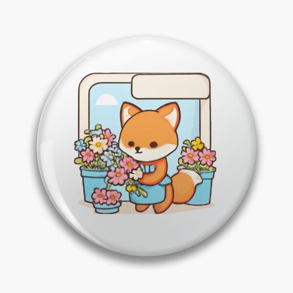 Item preview, Fox Flower Shop designed and sold by foryouandyours.