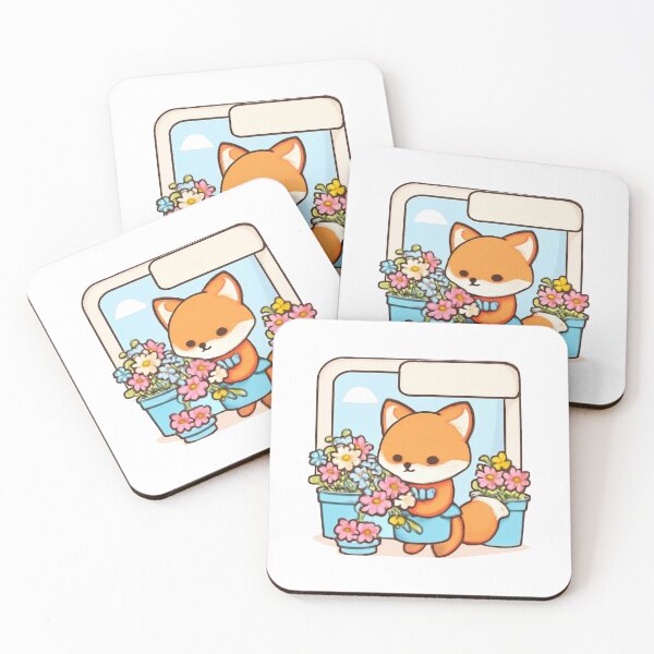 Item preview, Fox Flower Shop designed and sold by foryouandyours.