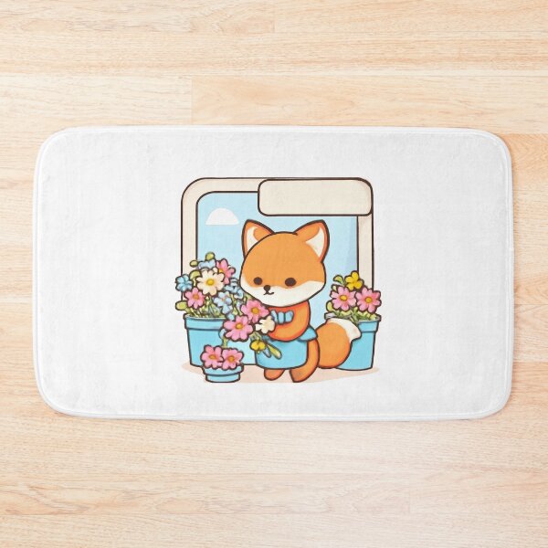 Item preview, Fox Flower Shop designed and sold by foryouandyours.