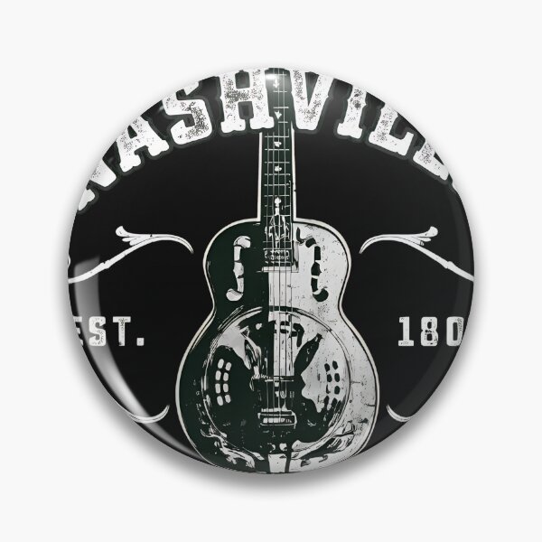 Item preview, Distressed Music City Guitar Badge  designed and sold by OhSusiVee.