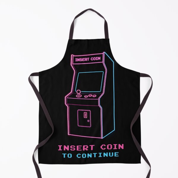 Item preview, Neon Arcade Cabinet – Insert Coin to Continue Retro Gaming Art designed and sold by ShirtRemarks.
