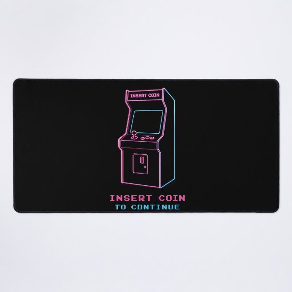 Item preview, Neon Arcade Cabinet – Insert Coin to Continue Retro Gaming Art designed and sold by ShirtRemarks.