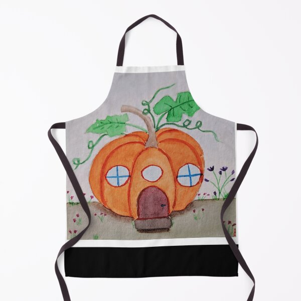 Item preview, Whimsical Pumpkin House Watercolor designed and sold by TeronMurrayArt.