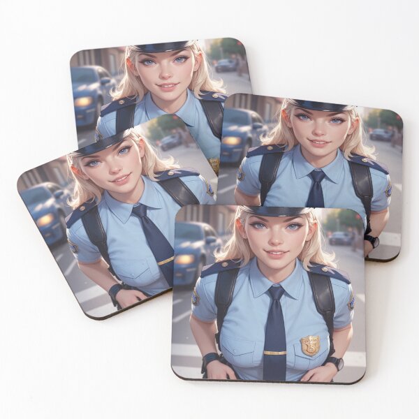 Item preview, Anime Style Female Police Officer on Duty designed and sold by kenvel.