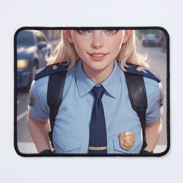 Item preview, Anime Style Female Police Officer on Duty designed and sold by kenvel.