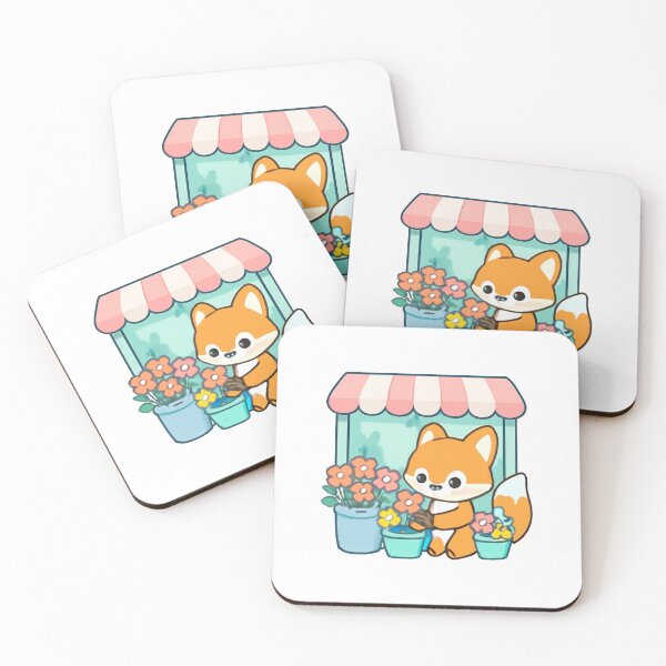 Item preview, Fox Flower Shop designed and sold by foryouandyours.