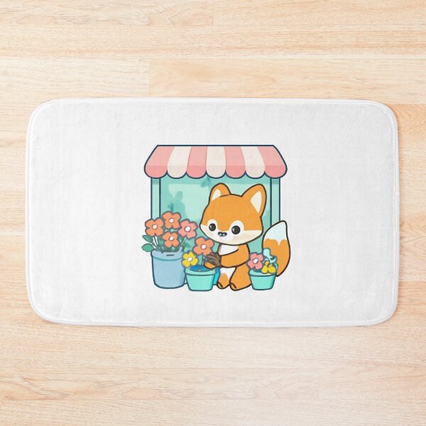 Item preview, Fox Flower Shop designed and sold by foryouandyours.
