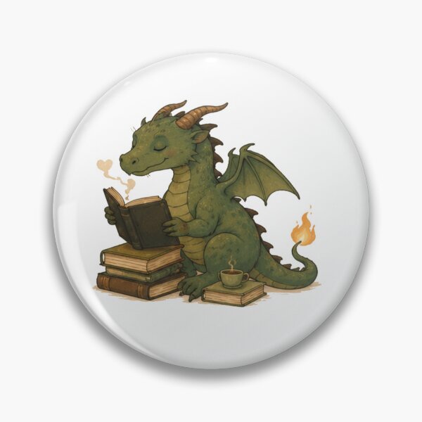 Item preview, Adorable Fantasy Bookworm Dragon Art designed and sold by JustFeature.