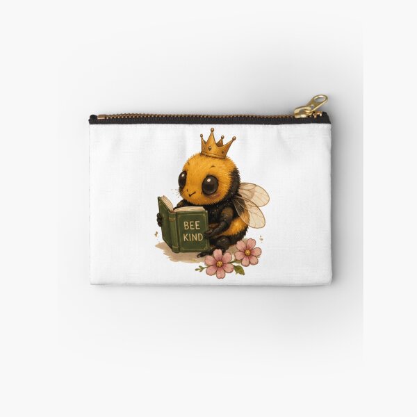 Item preview, Adorable Bookworm Bumblebee with Crown designed and sold by JustFeature.