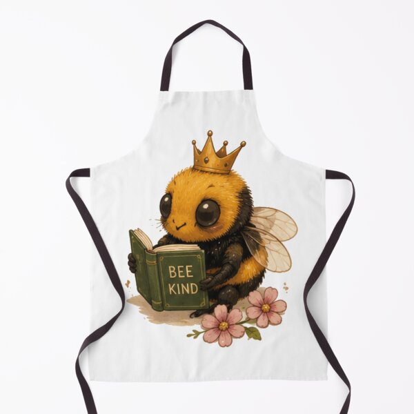 Item preview, Adorable Bookworm Bumblebee with Crown designed and sold by JustFeature.