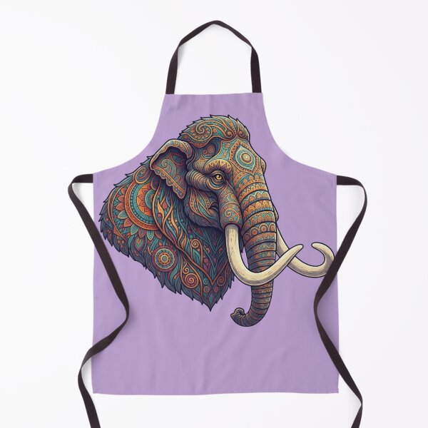 Item preview, Ornate Mandala Woolly Mammoth Animal Illustration designed and sold by Exquisite Design Studio „Paculówka”.