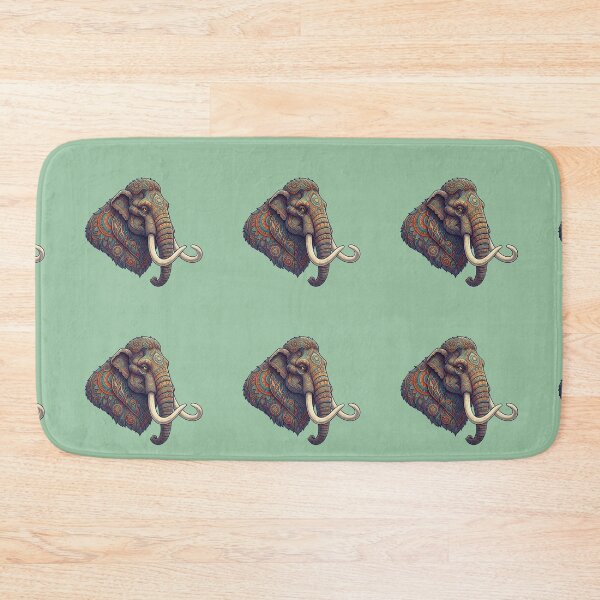 Item preview, Ornate Mandala Woolly Mammoth Animal Illustration designed and sold by Exquisite Design Studio „Paculówka”.