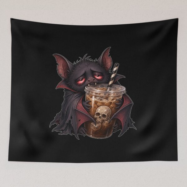 Item preview, Caffeine Vampire Bat designed and sold by Sonic Nova Studios.