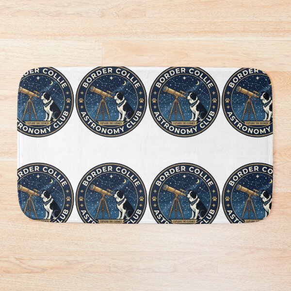 Item preview, Border Collie Astronomy Club Brass Telescope Star designed and sold by PictoVibe.