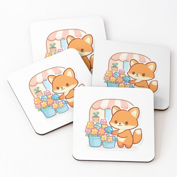 Item preview, Fox Flower Shop designed and sold by foryouandyours.