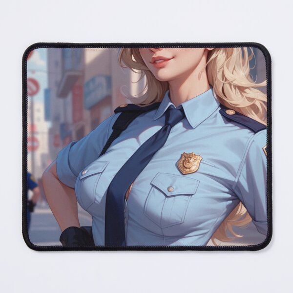 Item preview, Confident Female Police Officer - Anime Style Art designed and sold by kenvel.