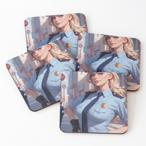Item preview, Confident Female Police Officer - Anime Style Art designed and sold by kenvel.