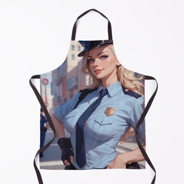 Item preview, Confident Female Police Officer - Anime Style Art designed and sold by kenvel.