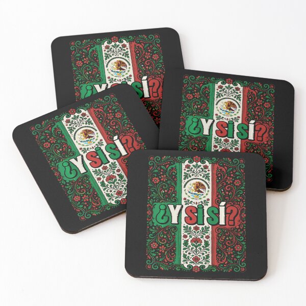 Item preview, Y Si S Mexico Flag Mexican Eagle Floral Folk Art Vintage designed and sold by Teansnack.