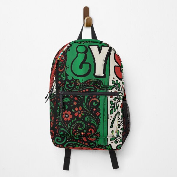 Item preview, Y Si S Mexico Flag Mexican Eagle Floral Folk Art Vintage designed and sold by Teansnack.