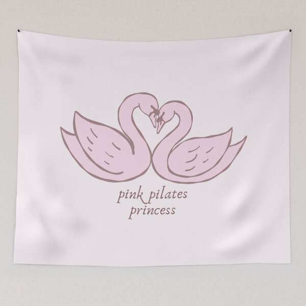 Item preview, coquette pink pilates princess swans cute aesthetic designed and sold by renmei-studios.