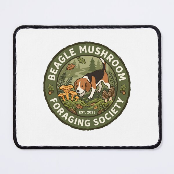 Item preview, Beagle Mushroom Foraging Society Forest Morel Hunt designed and sold by PictoVibe.