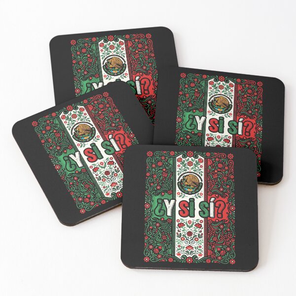 Item preview, Y Si S Mexico Flag Y Si S Mexican Eagle Floral Culture  designed and sold by Teansnack.
