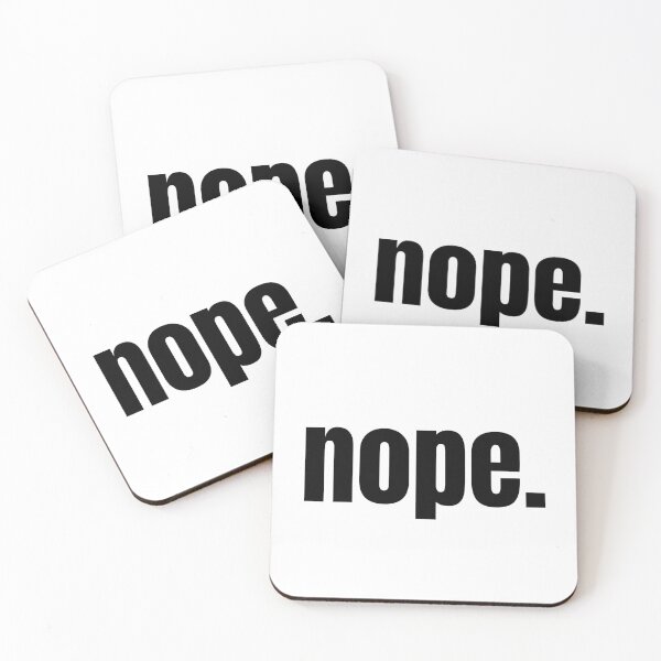 Item preview, Nope. | Funny Minimalist Typography | Sarcastic Mood T-Shirt designed and sold by OveloStudios.
