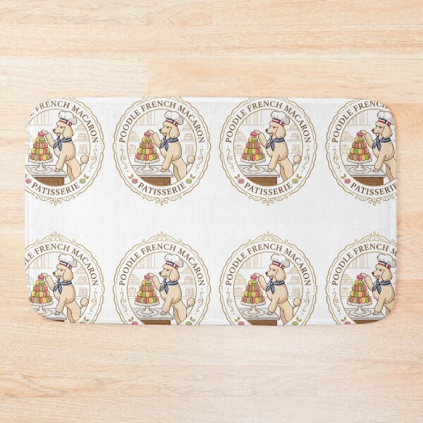 Item preview, Poodle French Macaron Patisserie Bakery Sweet Tower designed and sold by PictoVibe.