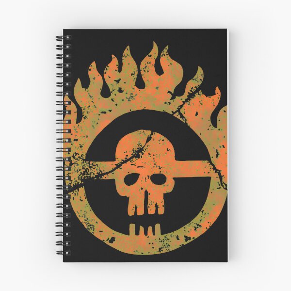 Item preview, Grungy Fire Circle Skull Emblem Design designed and sold by ARTBYKTANA.