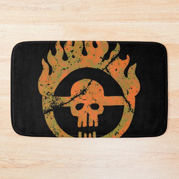 Artikelvorschau, Grunge-Feuerkreis-Totenkopf-Emblem-Design entworfen und verkauft von ARTBYKTANA.