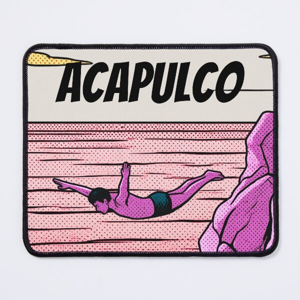 Item preview, Acapulco Cliff Diver Retro Pop Art Vintage designed and sold by Clauzierra.