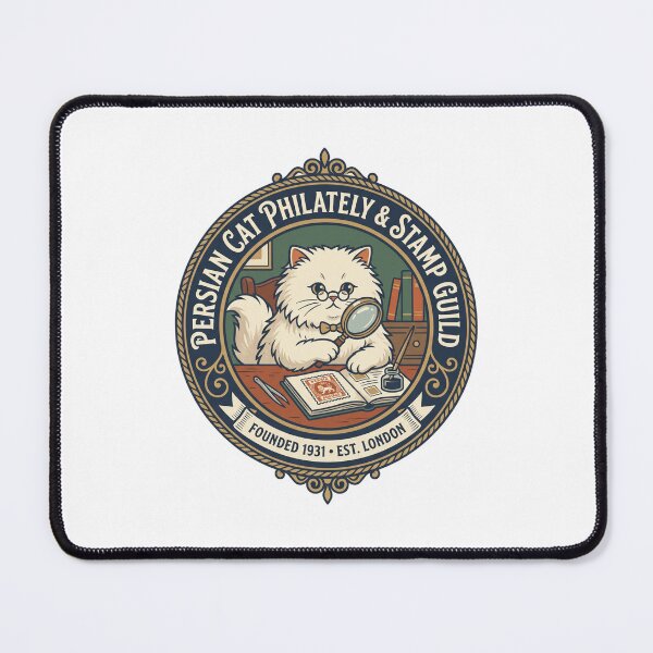Item preview, Persian Cat Philately Stamp Guild Magnifying Glass designed and sold by PictoVibe.