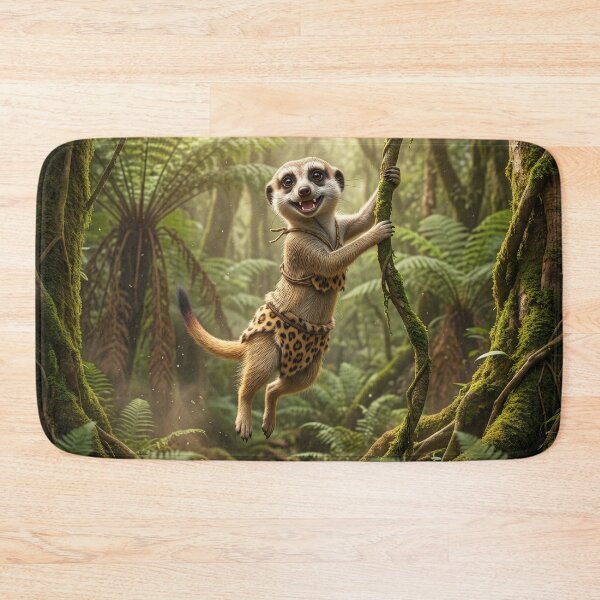 Item preview, Meerkat is Queen of the Jungle designed and sold by Tridentulus.