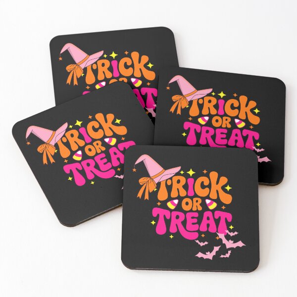 Item preview, Halloween Trick or Treat Pink designed and sold by The Retromotel.