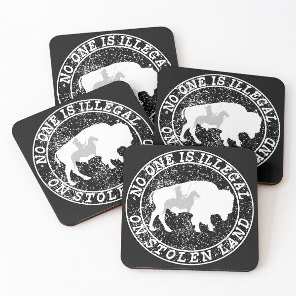 Item preview, No Illegal Stolen Land Bison Emblem designed and sold by Sleepsyndrome.
