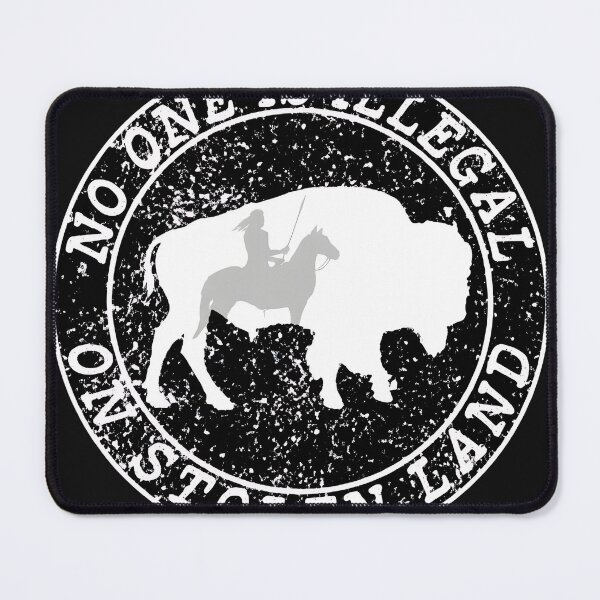 Item preview, No Illegal Stolen Land Bison Emblem designed and sold by Sleepsyndrome.