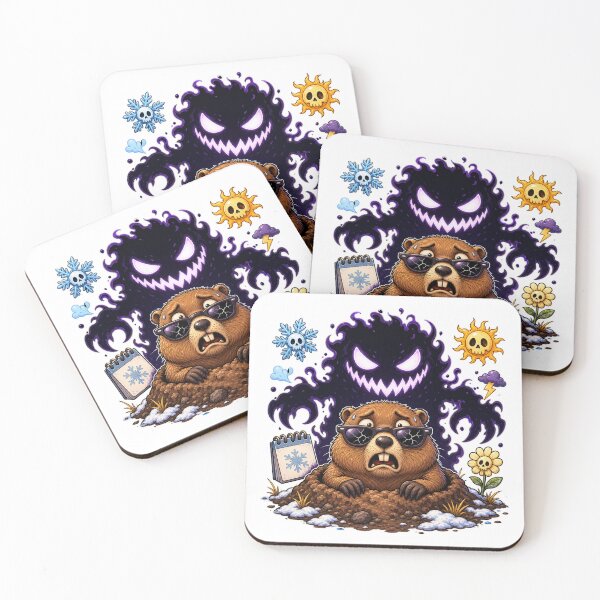 Item preview, Six More Weeks of Screams - Groundhog Day Horror designed and sold by Sonic Nova Studios.