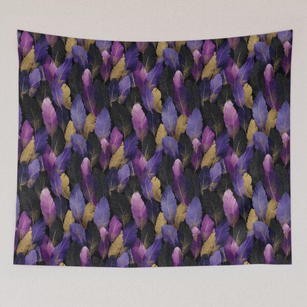 Item preview, Purple and Gold Feather Dress designed and sold by CollegeTown.