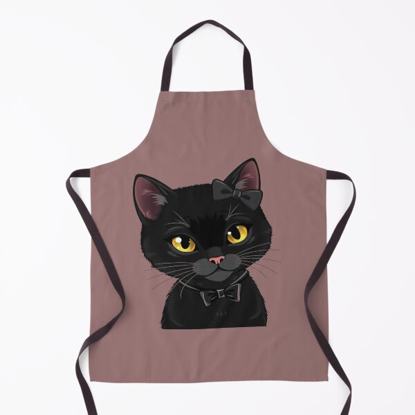 Item preview, Vintage Black Kitten Wearing Black Bow Headband Cute Cat Sticker designed and sold by hoodiehood.