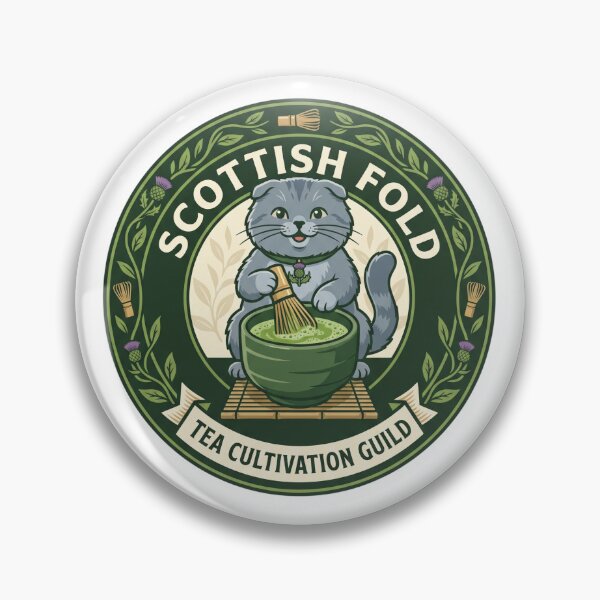 Item preview, Scottish Fold Matcha Tea Guild Ceramic Whisk designed and sold by PictoVibe.
