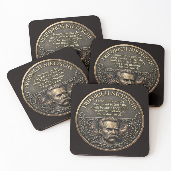 Item preview, Friedrich Nietzsche Truth Quote | Dark Philosophy Design designed and sold by Alchemy Forge.
