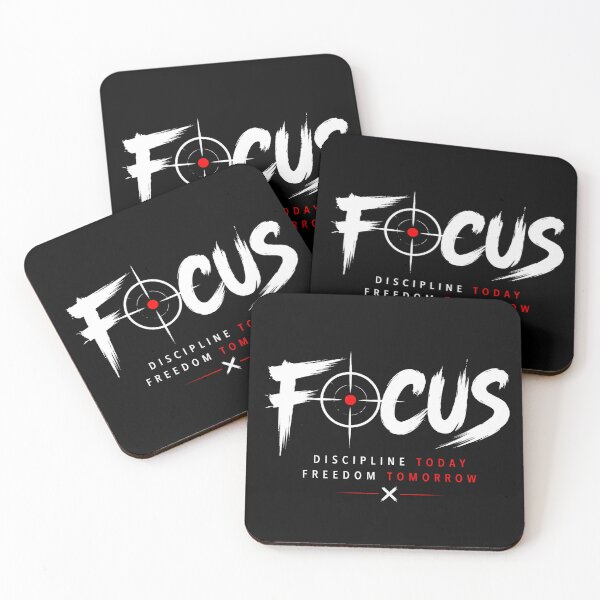 Item preview, Focus Discipline Today Freedom Tomorrow Motivational Typography designed and sold by NBT-NOVA.