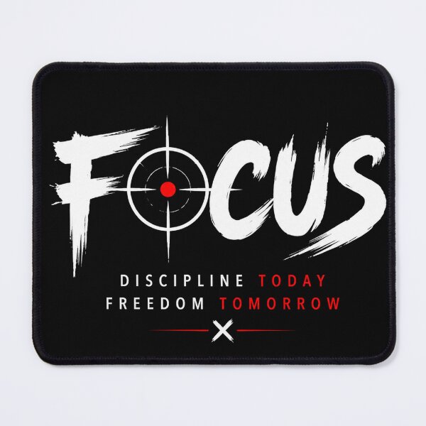 Item preview, Focus Discipline Today Freedom Tomorrow Motivational Typography designed and sold by NBT-NOVA.